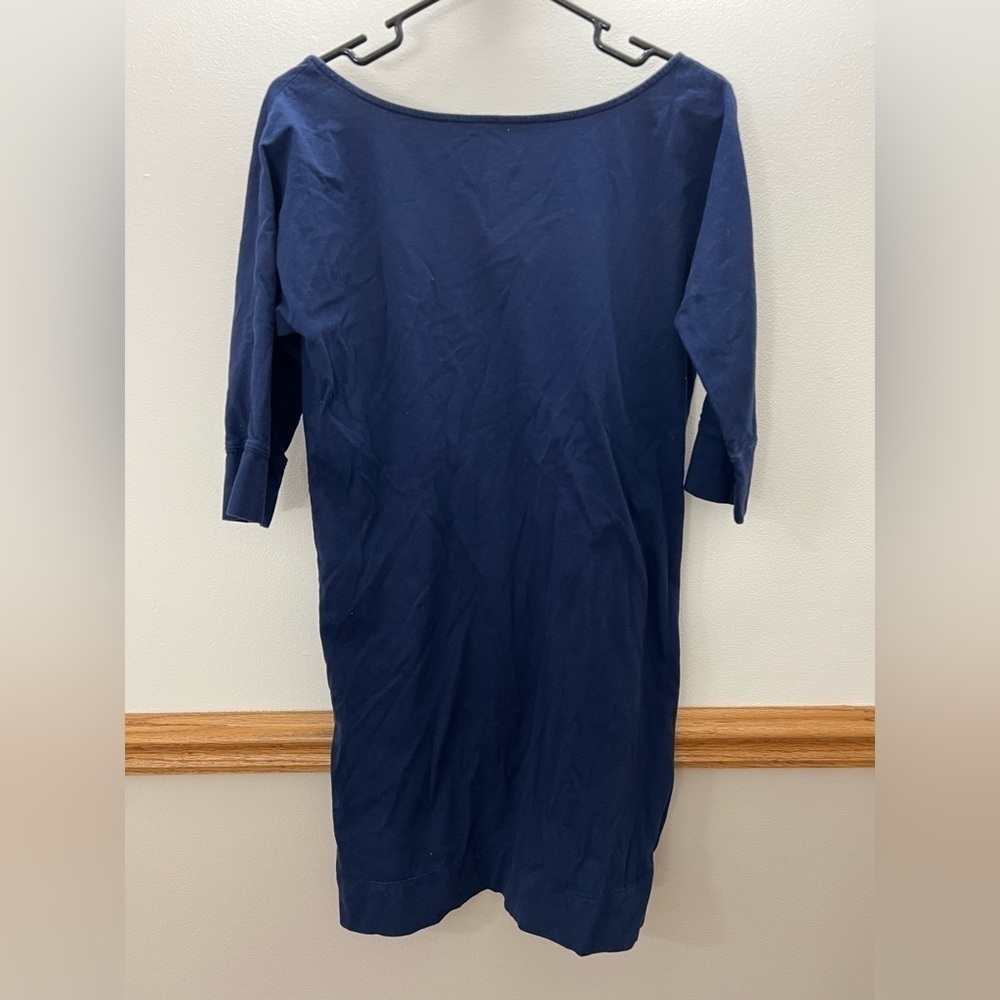 Lilly Pulitzer Navy Cotton Shirt Dress Size Small - Picture 4 of 5